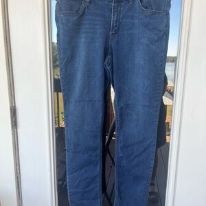Natural Reflections Dark Blue Straight Leg Jeans